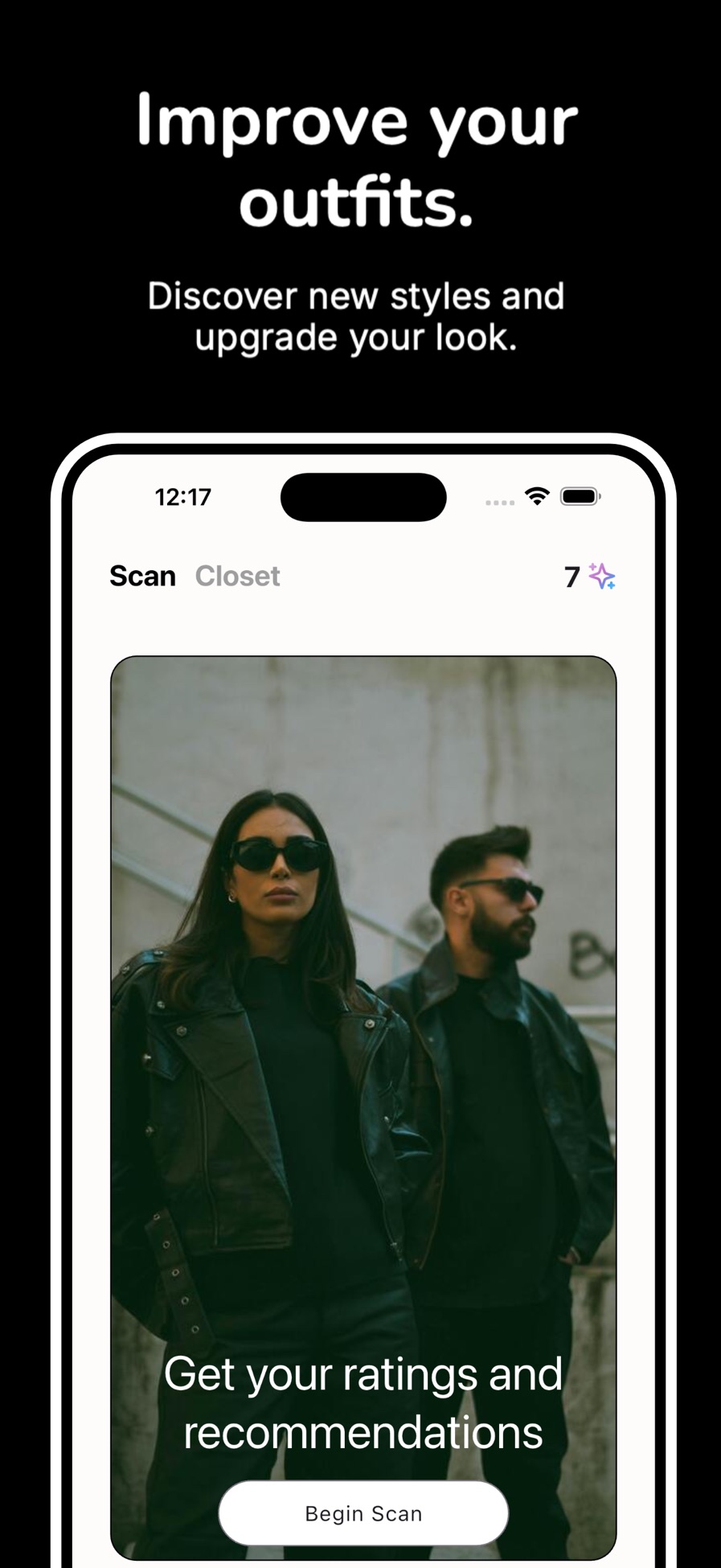 Bildschirmfoto aus OutfitGPT